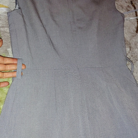 NWOT Calvin Klein Gray Sheath Dress - Picture 4 of 8